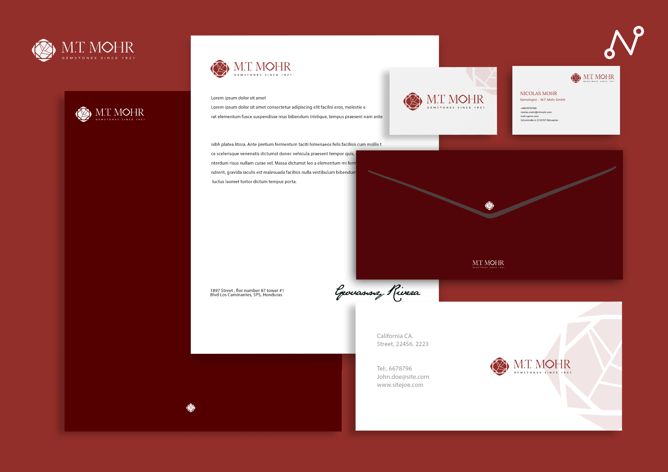 M.T. Mohr: Brand Identity per storica maison di pietre preziose - immagine galleria