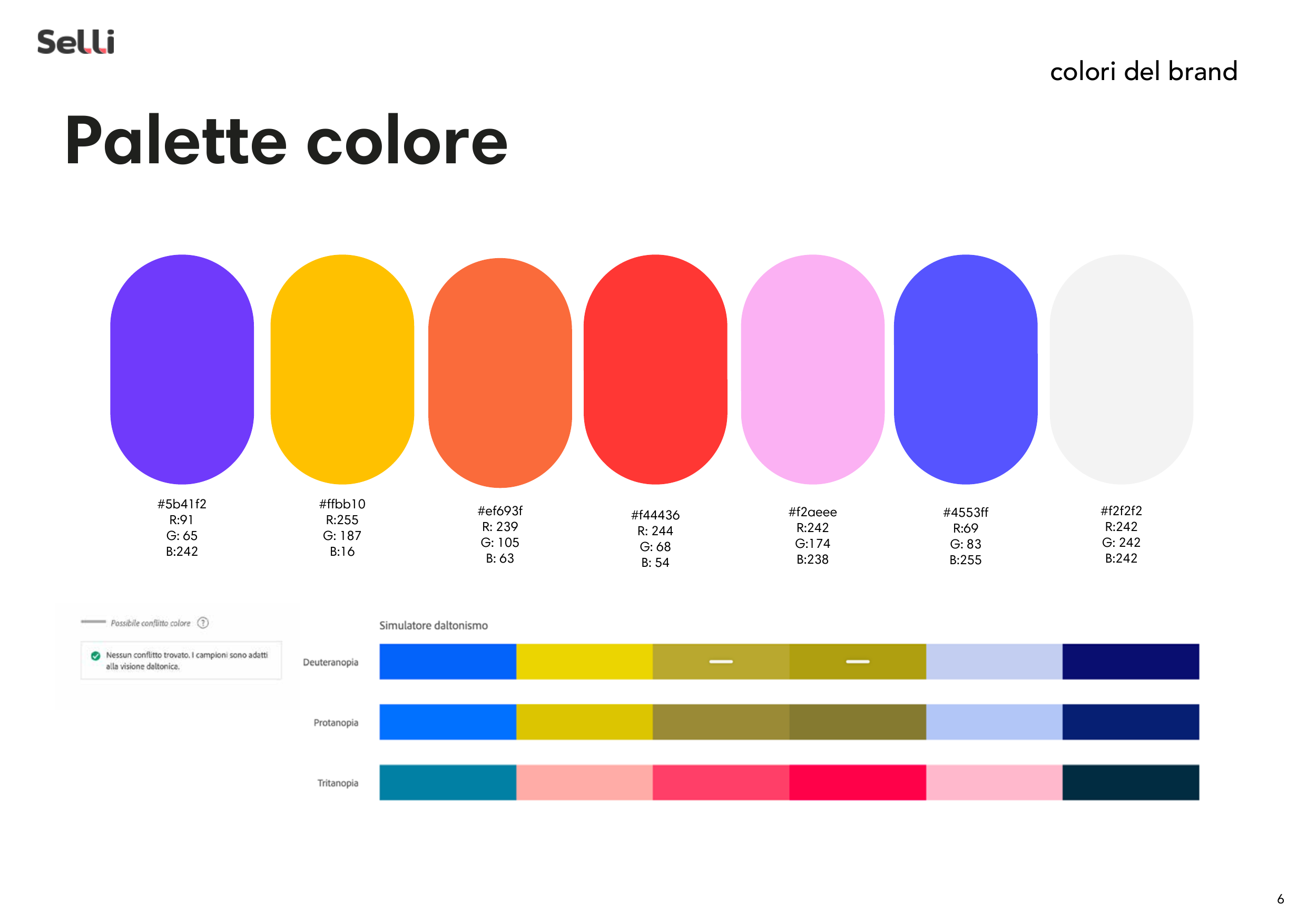 Palette colori