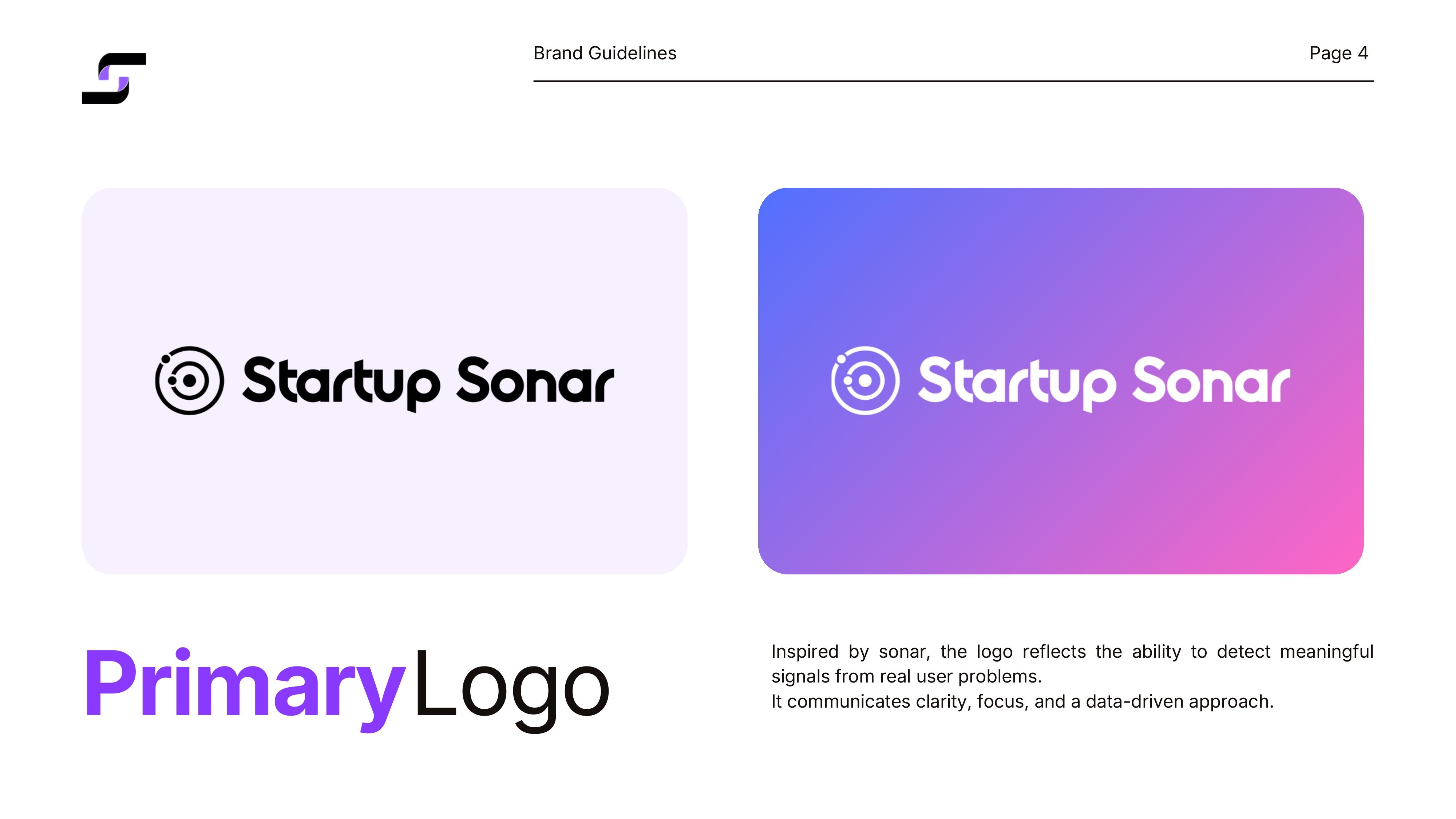 Varianti del logo su diversi sfondi