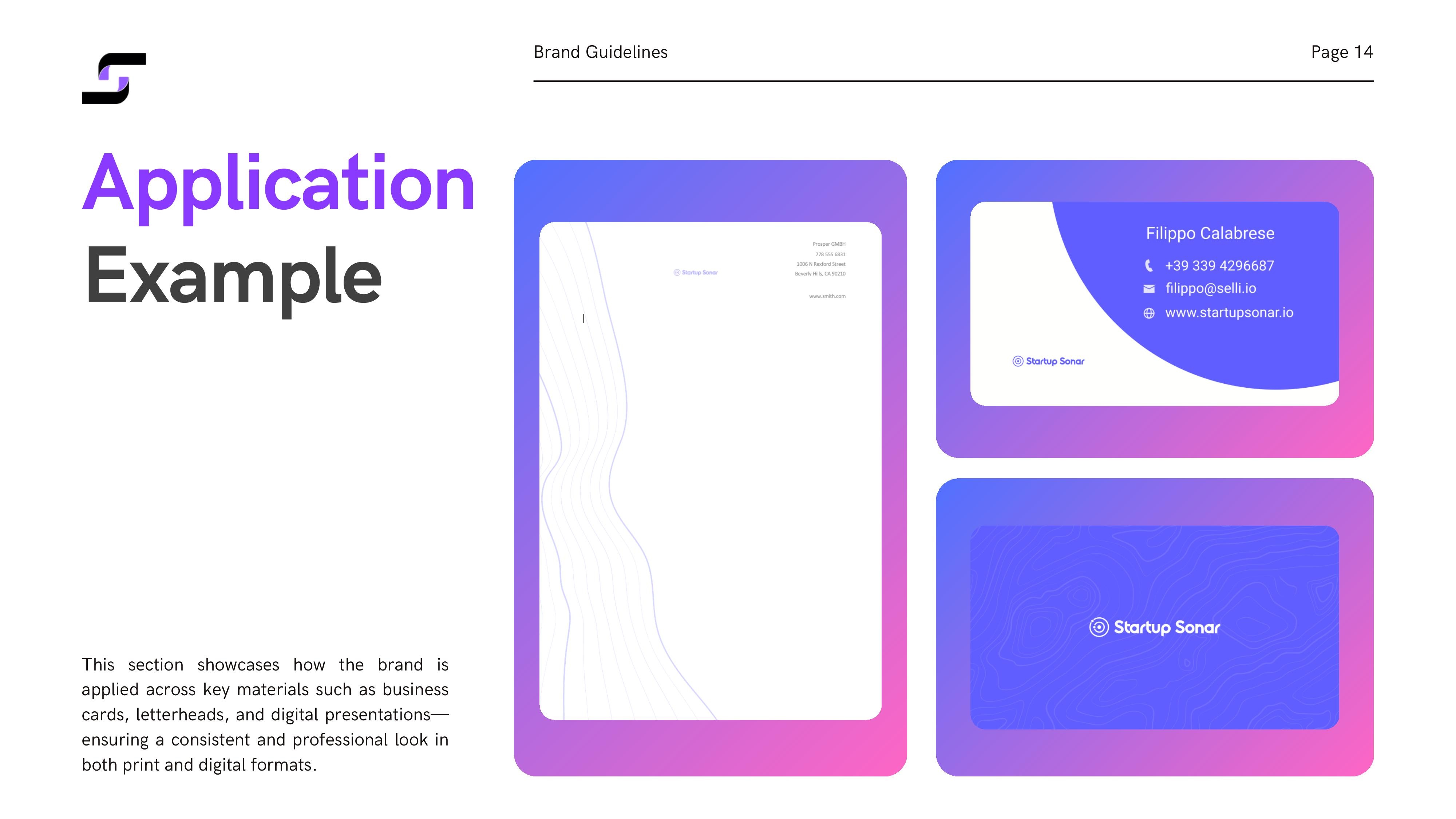 Thank You — chiusura Brand Guidelines