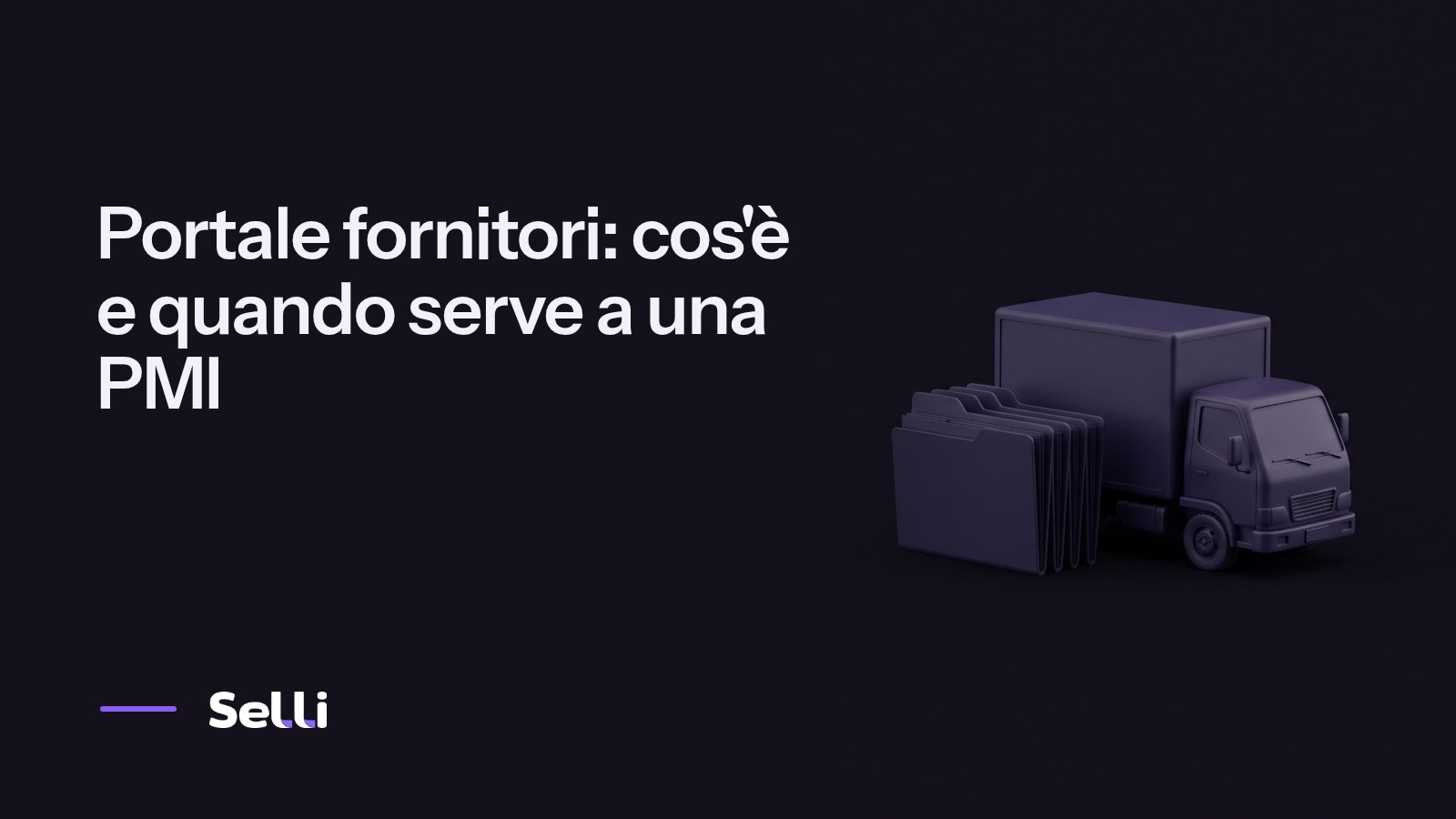 Portale fornitori: cos'è e quando serve a una PMI